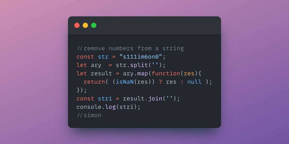 How to Remove Numbers from a String in JavaScript